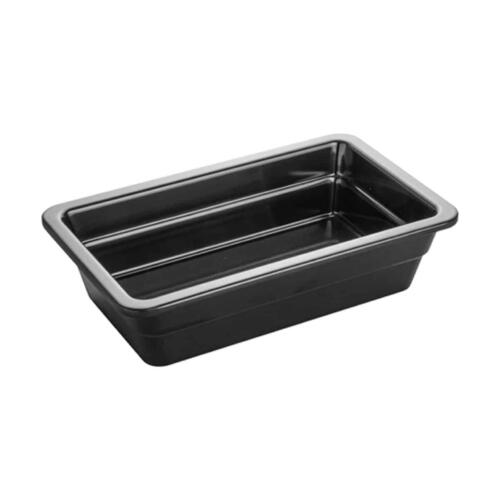 Gastronormbak Melamine 1/4 Gn 65Mm Diep Zwart