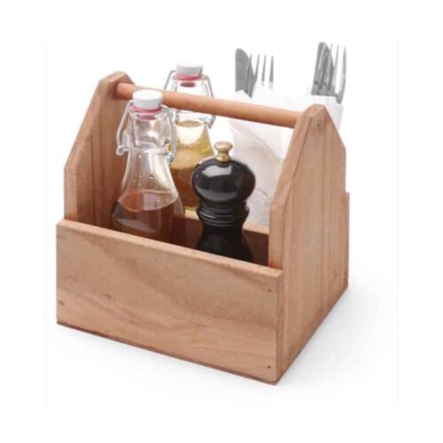 Bestek caddy hout 190x160x200 mm