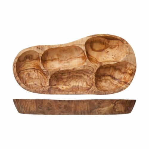 Cosy & Trendy Antipasti Bord 3 Sectie Olijfhout