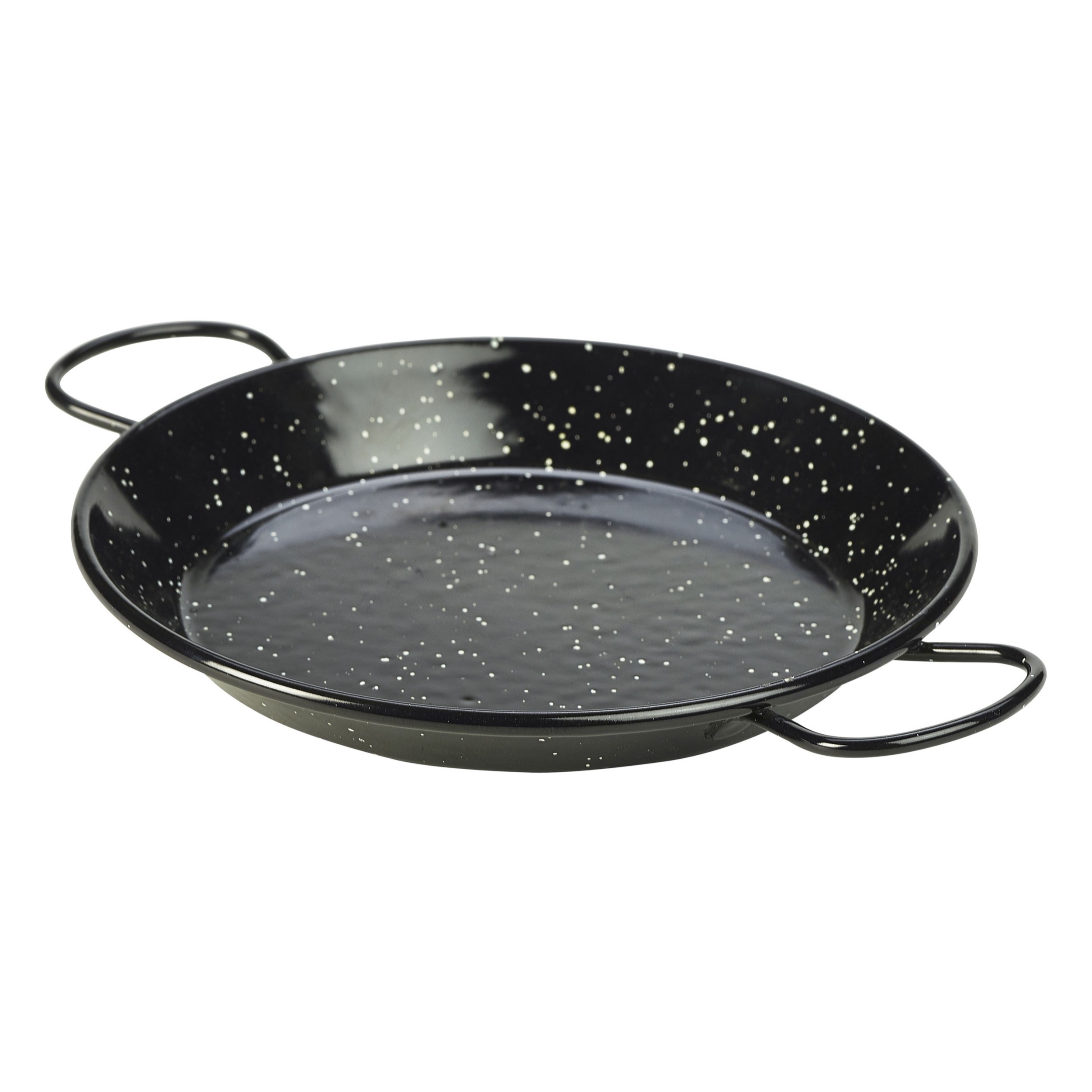 Zwart Emaille Pannetje Paella 20 Cm (Set van 6)