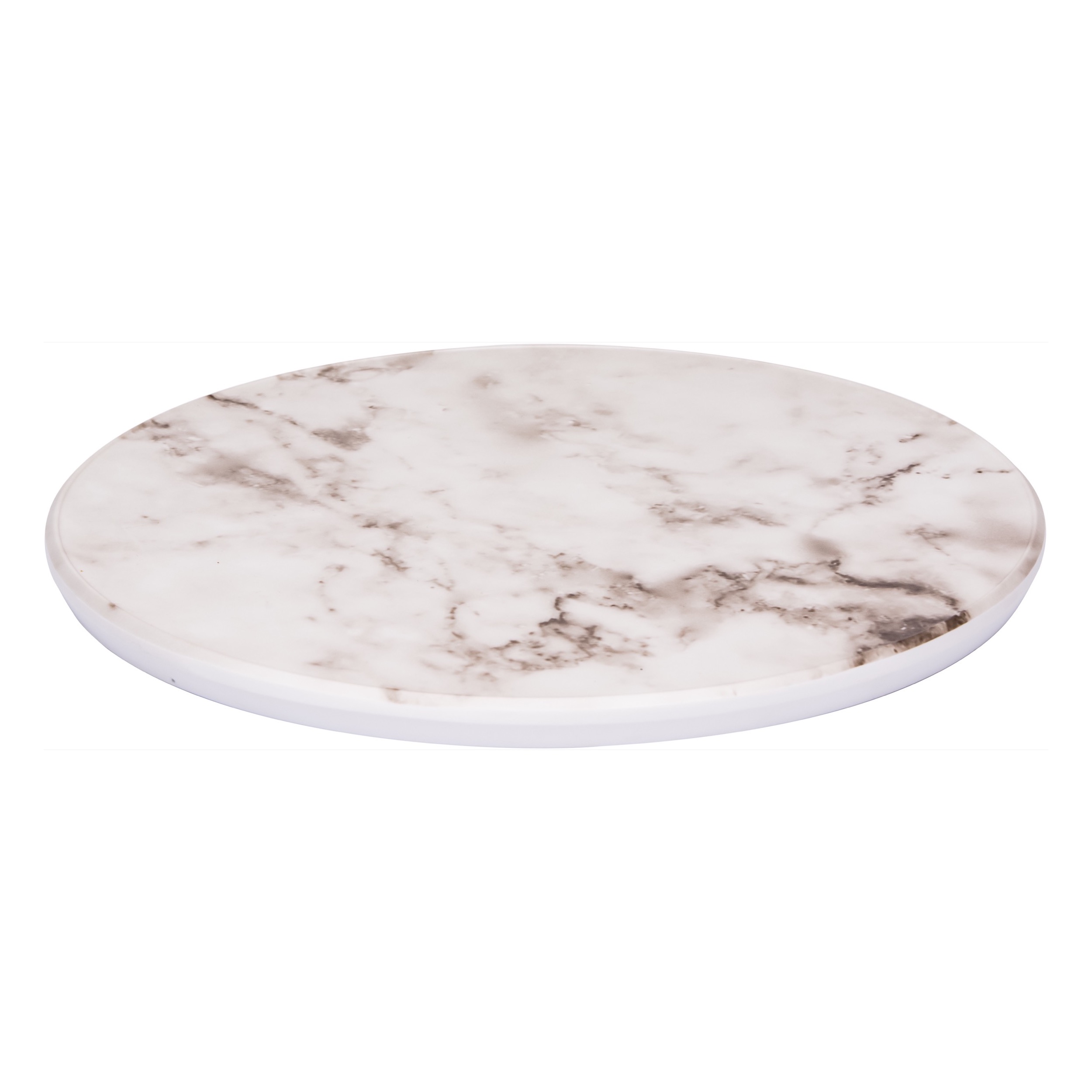 Plateau Marble White Round 28 Cm (Set van 24)