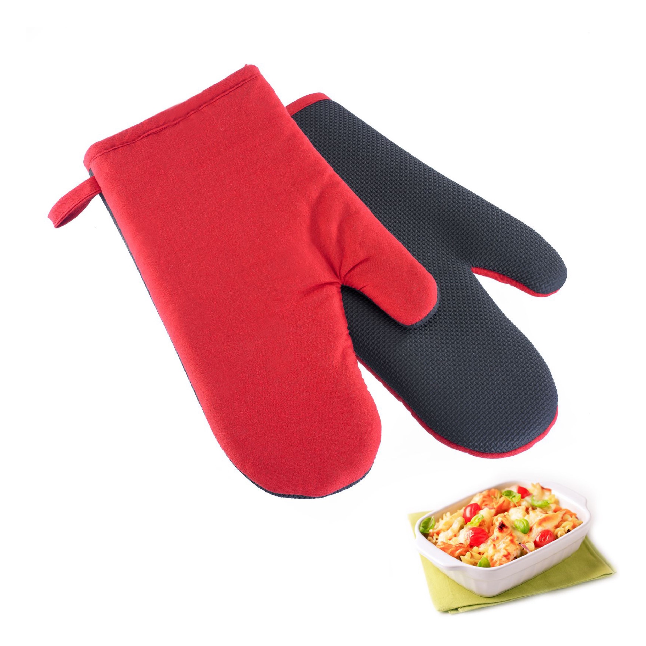 Westmark Ovenhandschoen Siliconen Rood Zwart