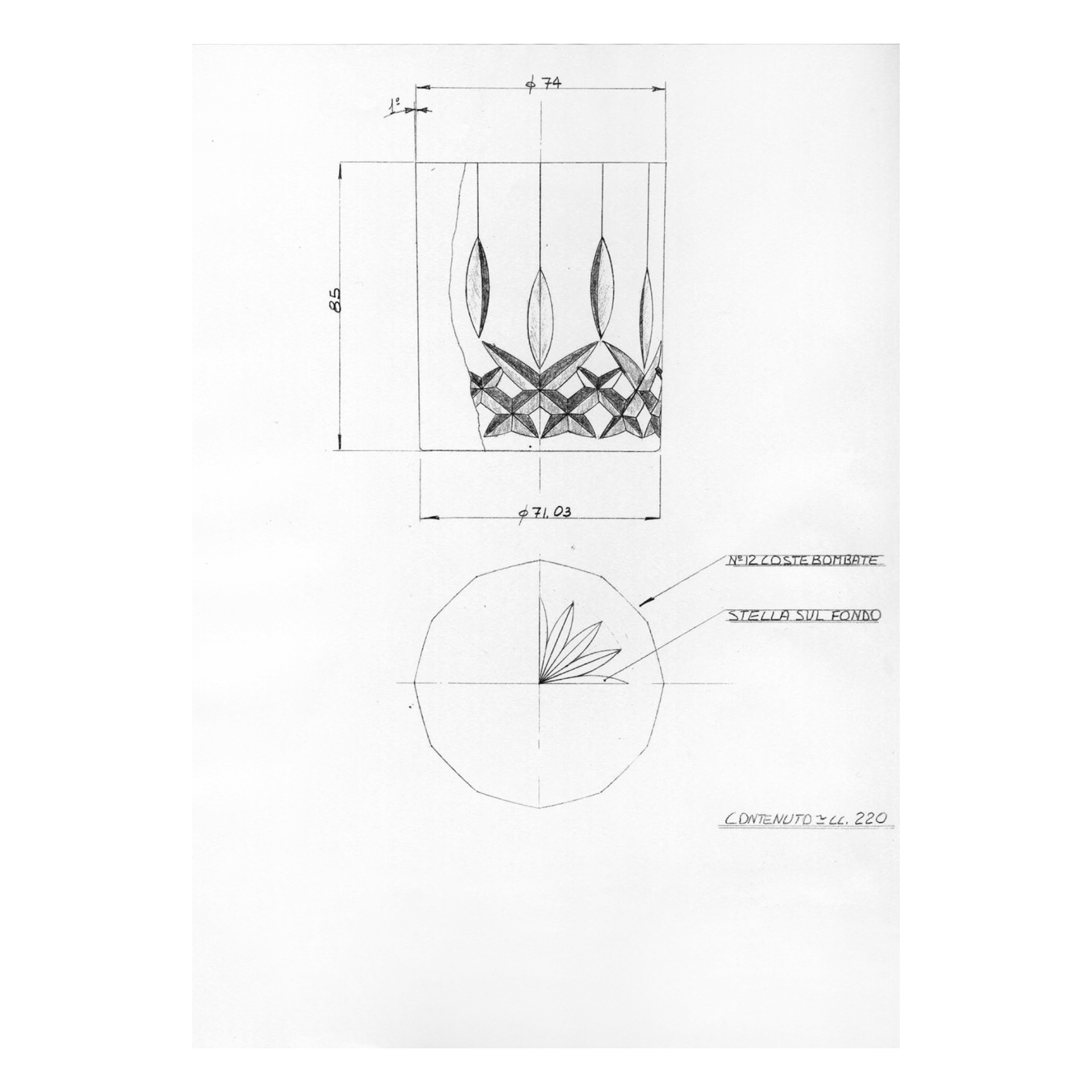 RCR Opera Waterglas Klein 21 Cl (Set van 6)