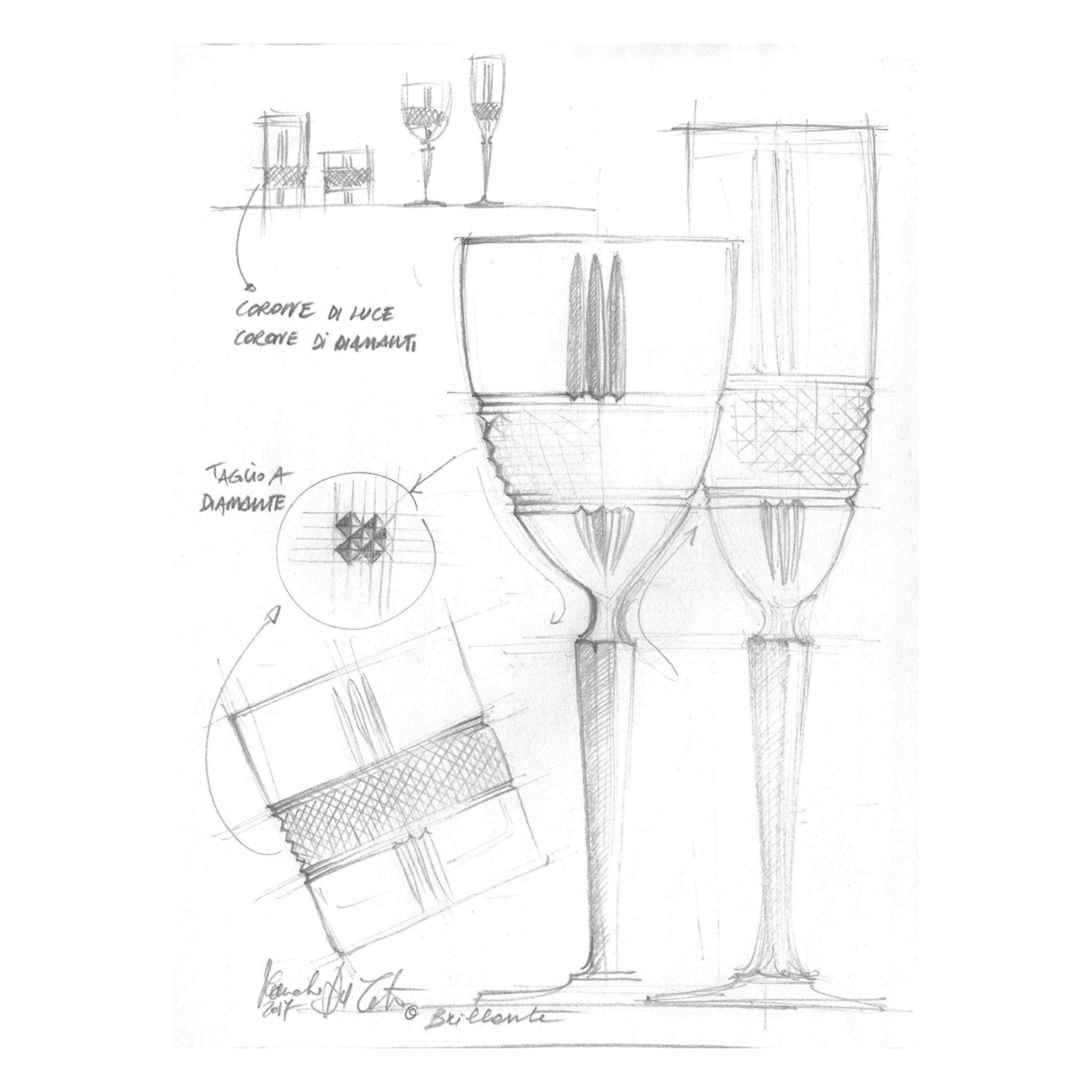 RCR Brillante Wijnglas 23 Cl  (Set van 6)