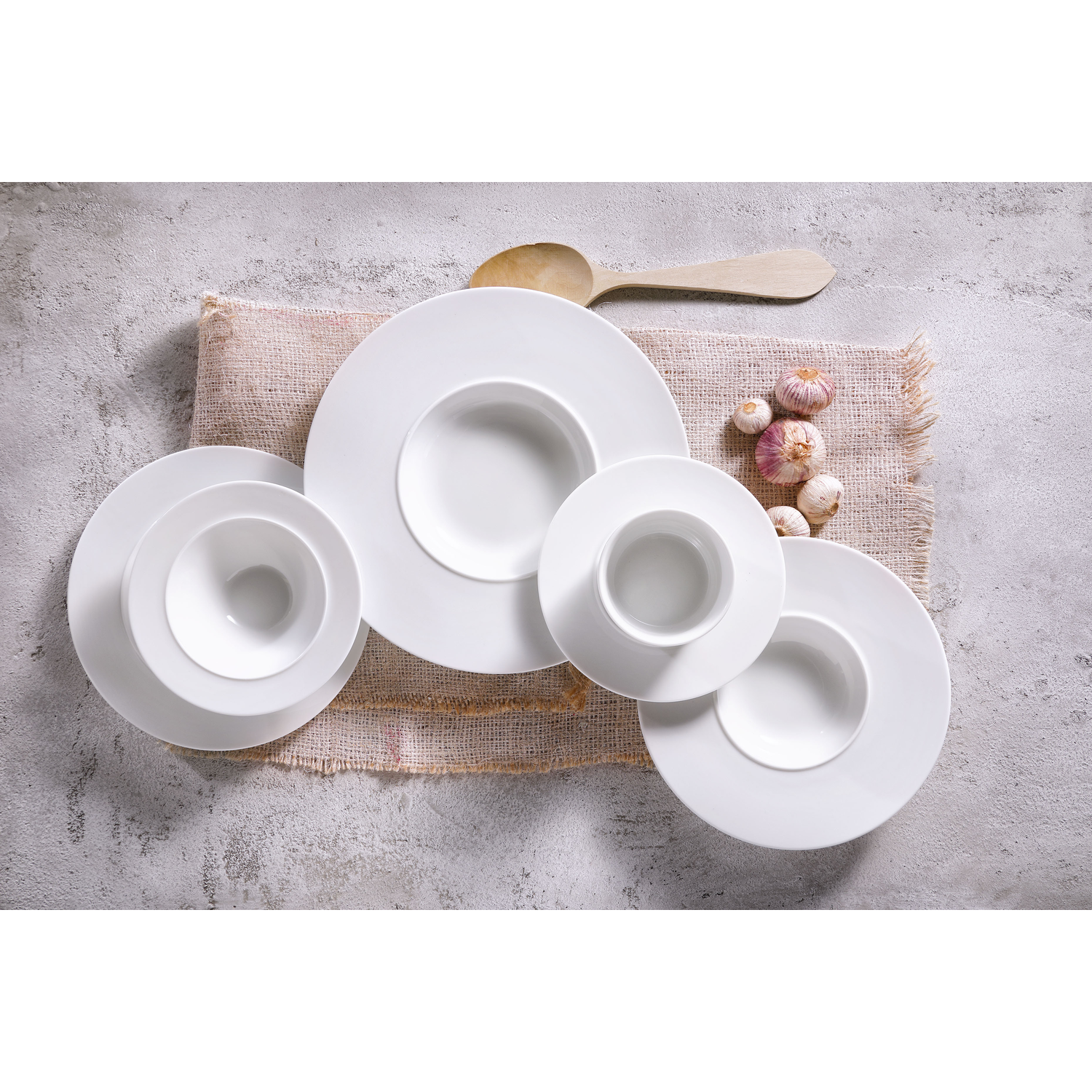 Palmer White Delight Bord 24 Cm Galaxy (Set van 6)