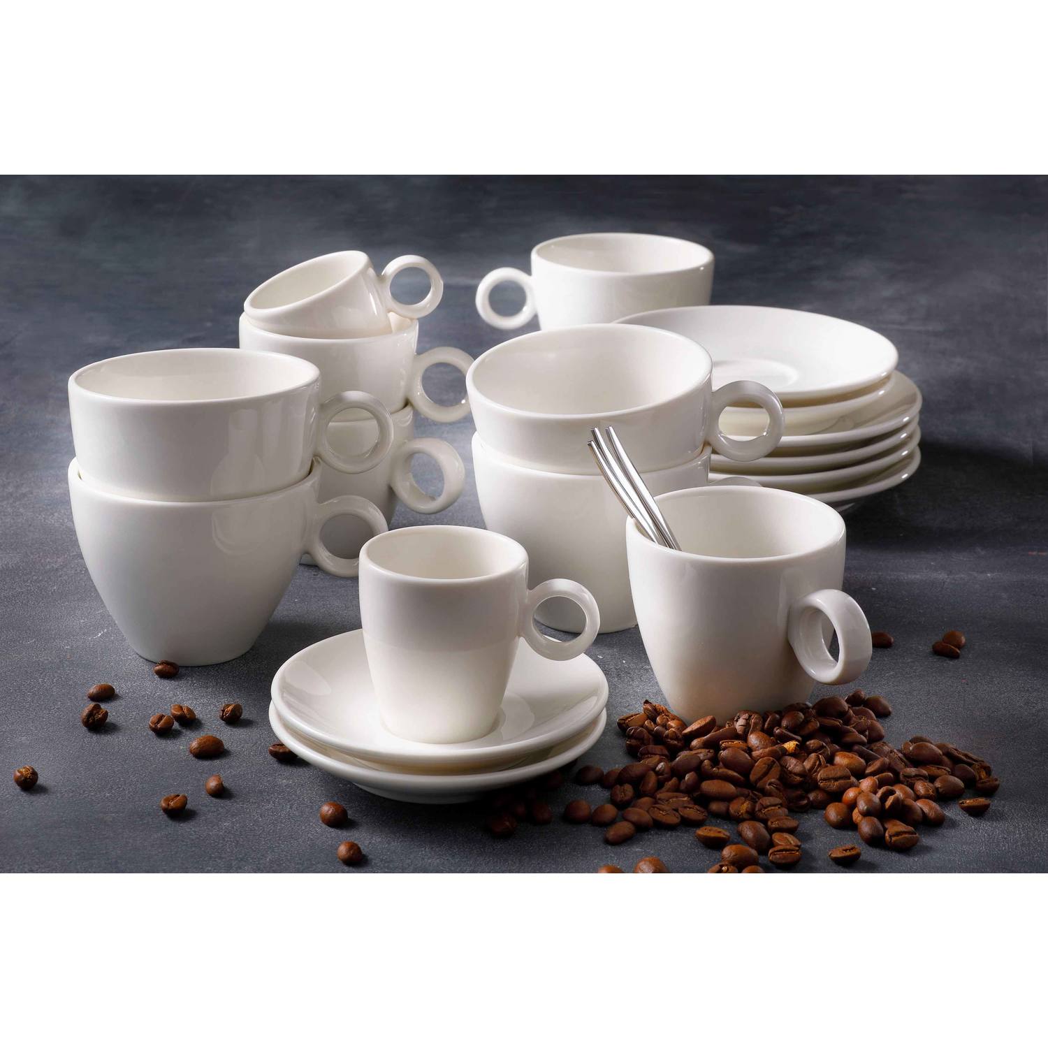 Maastricht Porselein Bart Kop 6,5 Cl Espresso 925 (Set van 6)