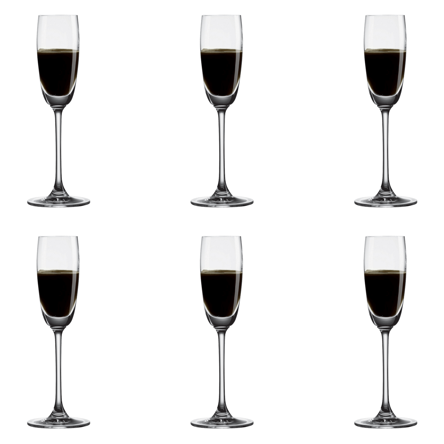 NUDE Glass Pure Grappa Glas 8 Cl (Set van 6)