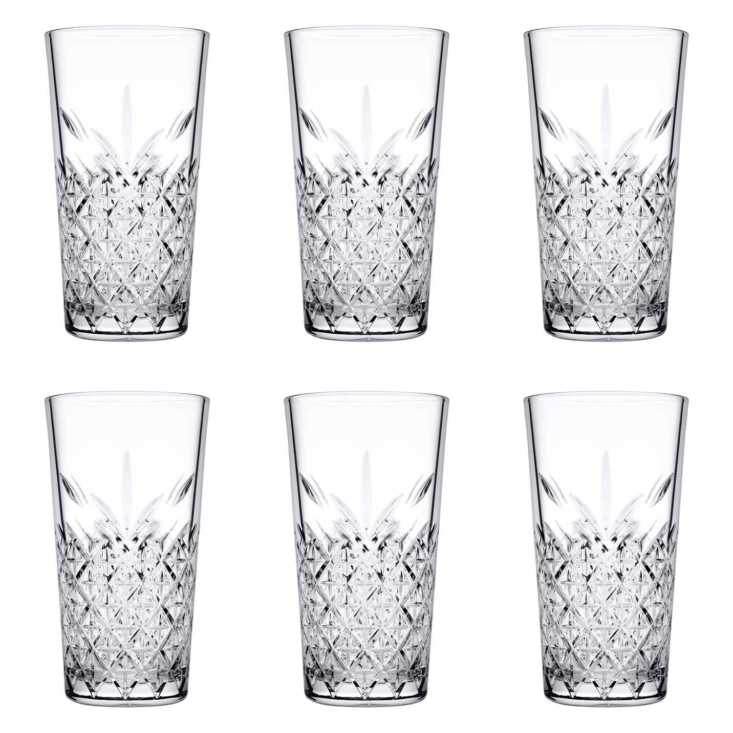 Pasabahce Timeless Longdrinkglas 35,5 Cl Stapelbaar (Set van 6)