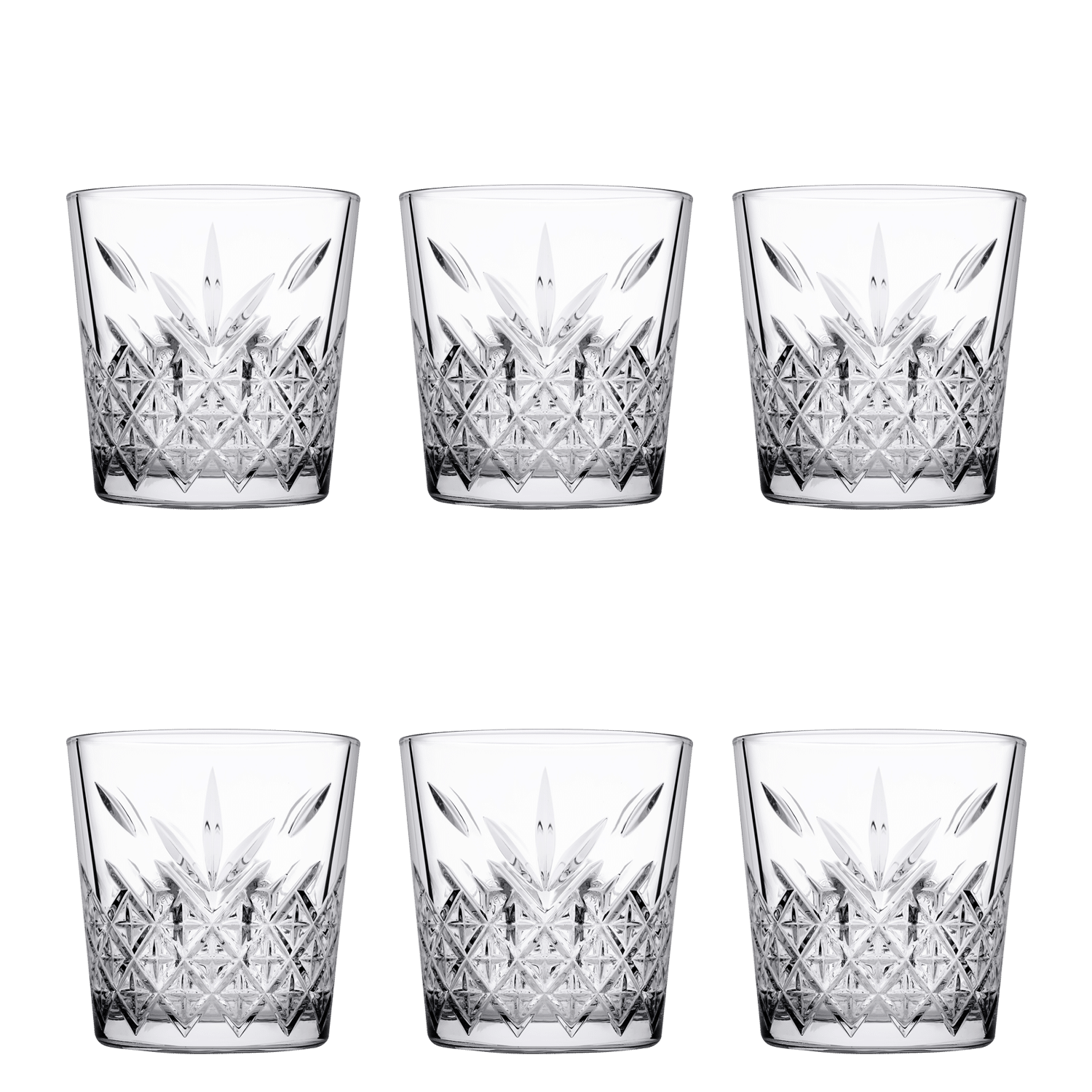 Pasabahce Timeless Tumbler 35,5 Cl Stapelbaar (Set van 6)