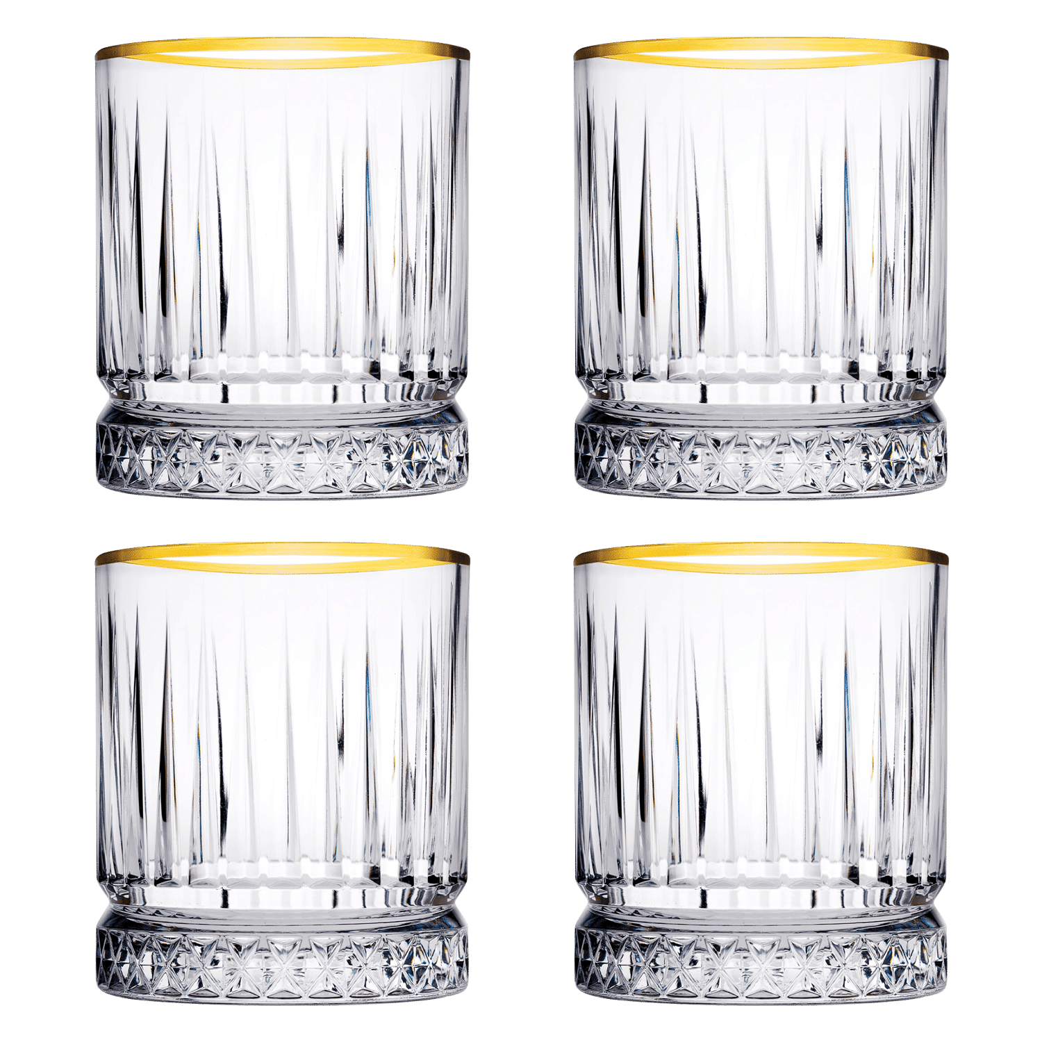 Pasabahce Elysia Tumbler 35,5 cl Gouden Rand (Set van 4)