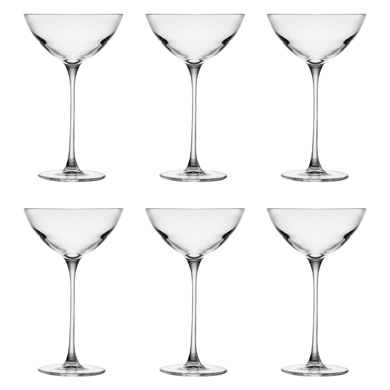 NUDE Glass Savage Coupetini Glas 170 Ml (Set van 6)