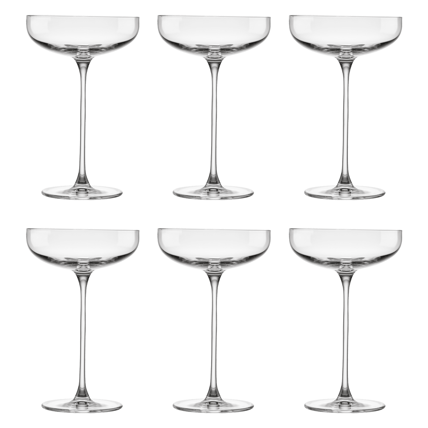 NUDE Glass Savage Champagnecoupe 220 Ml (Set van 6)