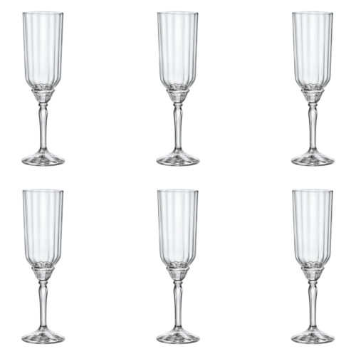 Bormioli Rocco Florian Kir Royal Champagneglas / Flute 21 cl (Set van 6)