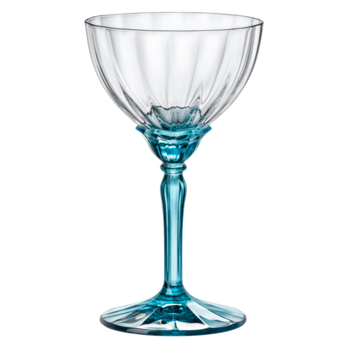 Bormioli Rocco Florian Champagneglas / Coupe 24 cl Licht Blauw (Set van 4)