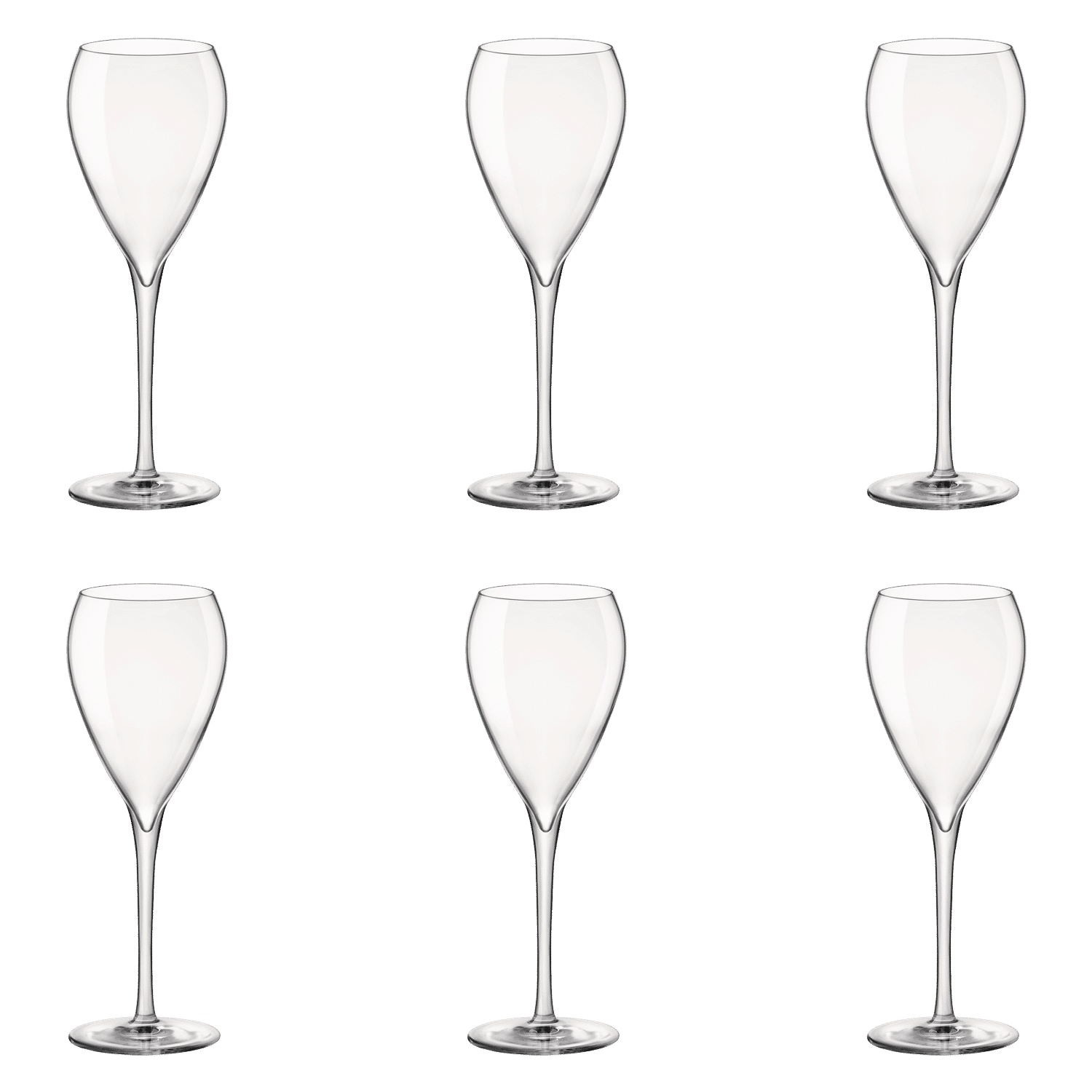 Bormioli Rocco Tre Sensi Champagneglas / Flute 21 cl (Set van 6)