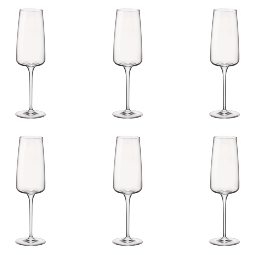 Bormioli Rocco Nexo Champagneglas / Flute 24 cl (Set van 6)