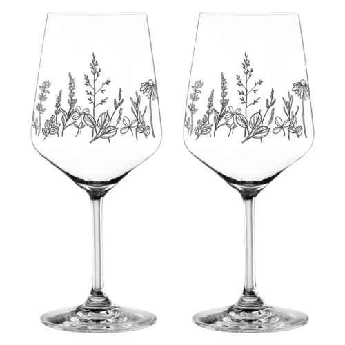 NACHTMANN Tattoo Cocktailglas 63 cl Botanical Zwart (Set van 2)