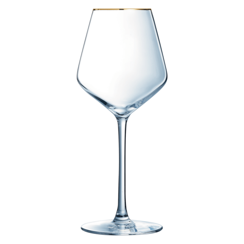 Eclat Ultime Wijnglas 38 cl Gouden Rand (Set van 4)