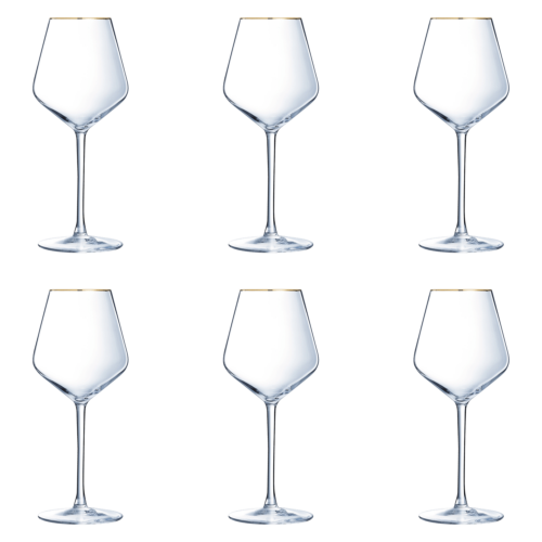 Eclat Ultime Wijnglas 47 cl Gouden Rand (Set van 4)