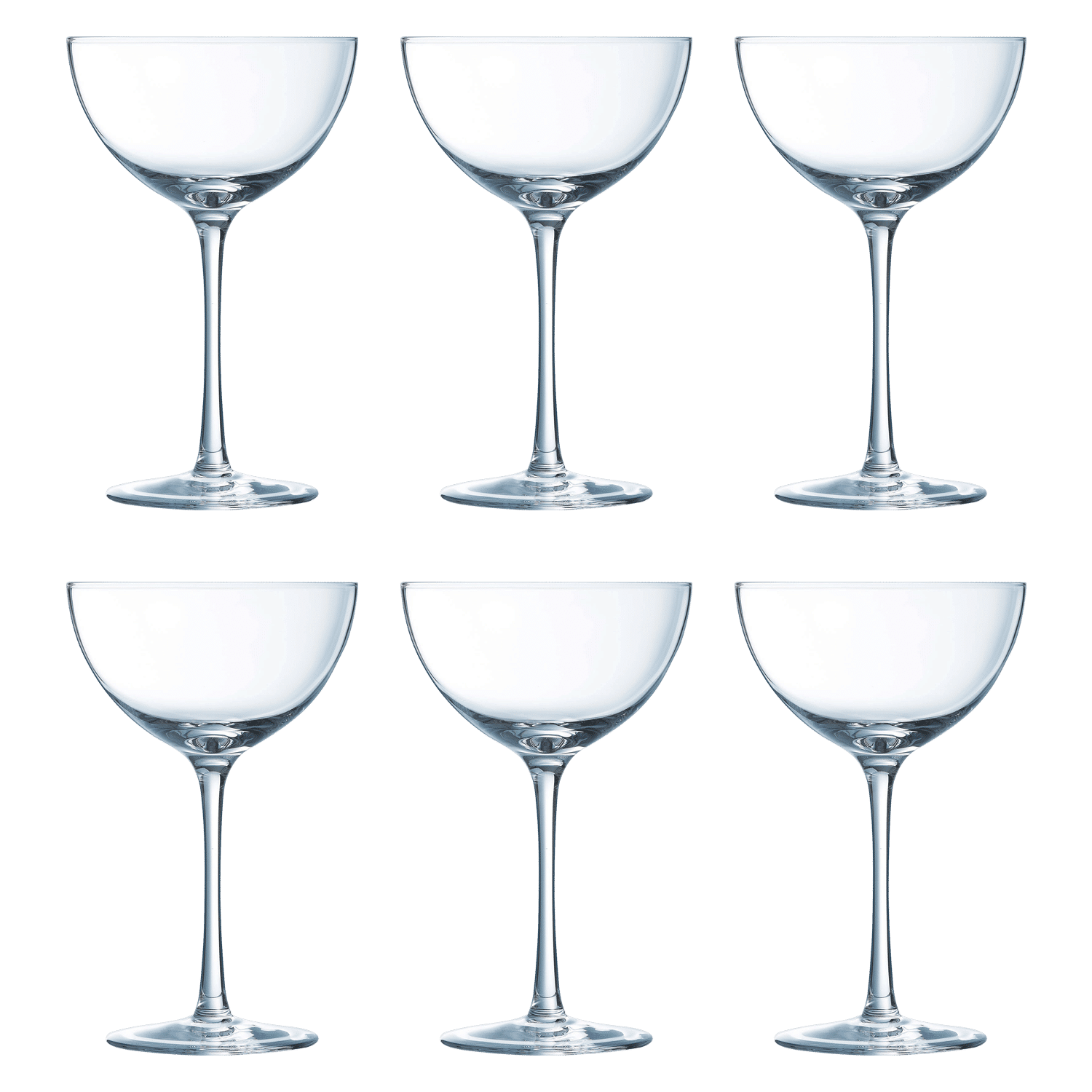 Chef & Sommelier Cocktail Champagneglas / Coupe 21 cl (Set van 6)